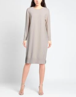 CAPPELLINI By PESERICO Beige Vestito In Maglia -Dolce Vestire 14333485ml 14 r