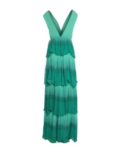 JUST CAVALLI Verde Vestito Lungo -Dolce Vestire 15012308em 14 r