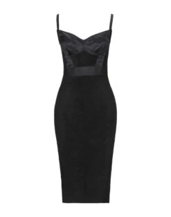 ELISABETTA FRANCHI Nero Vestito In Maglia