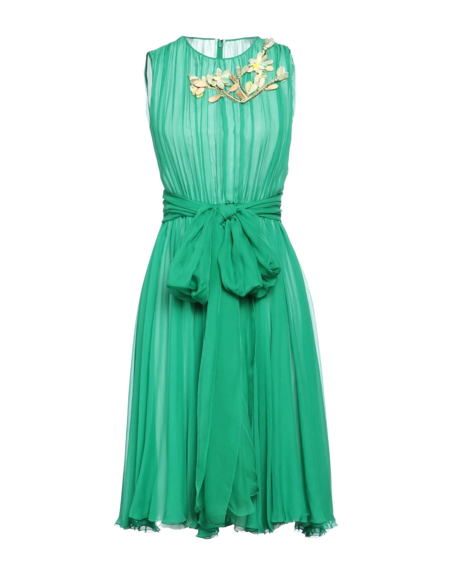 DOLCE & GABBANA Verde Vestito Elegante 3 DOLCE & GABBANA Verde Vestito Elegante