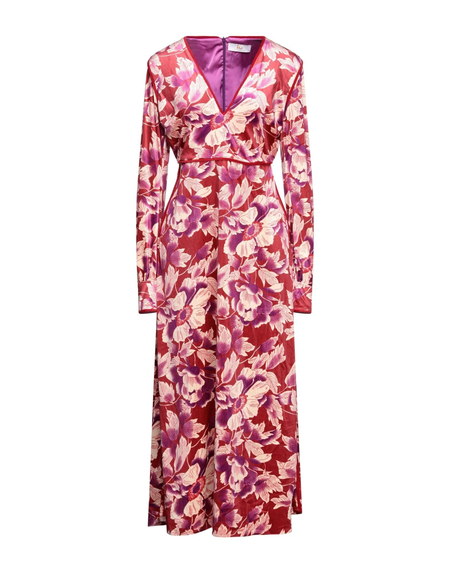 IU RITA MENNOIA Mattone Vestito Lungo 3 IU RITA MENNOIA Mattone Vestito Lungo