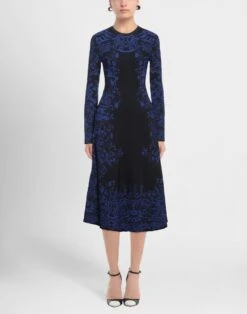 VALENTINO Viola Scuro Vestito Midi -Dolce Vestire 15142988ss 14 e