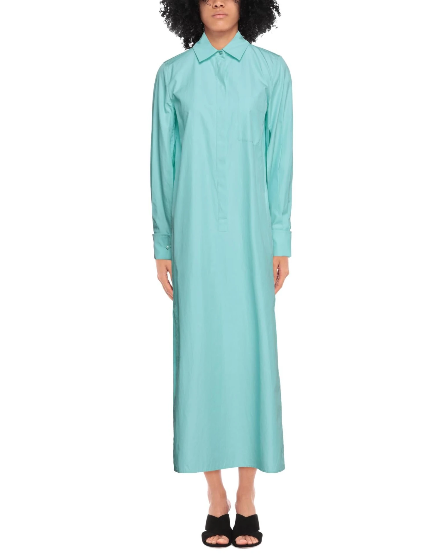 MAX MARA Verde Chiaro Vestito Chemisier 4 MAX MARA Verde Chiaro Vestito Chemisier - immagine 2