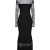 ALEXANDER MCQUEEN Nero Vestito Lungo -Dolce Vestire 15162689wt 14 f