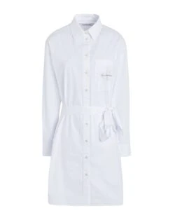 CALVIN KLEIN JEANS Bianco Vestito Chemisier