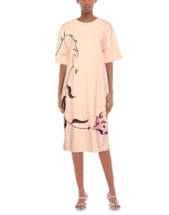 MARNI Rosa Vestito Midi -Dolce Vestire 15188555ss 14 e