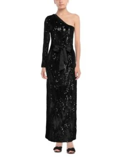 GAëLLE Paris Nero Vestito Lungo -Dolce Vestire 15191835nu 14 r