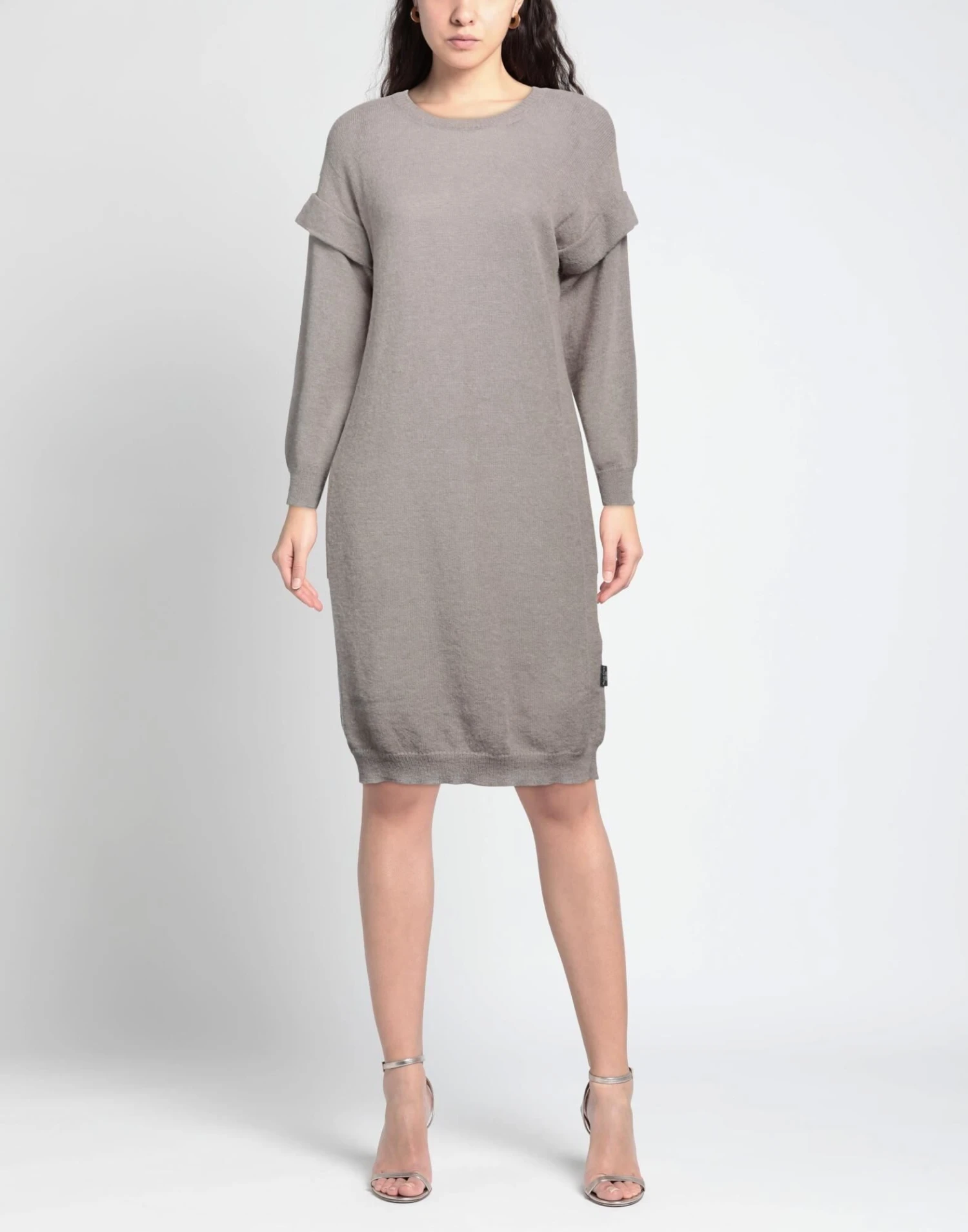 MANILA GRACE Tortora Vestito In Maglia 4 MANILA GRACE Tortora Vestito In Maglia - immagine 2