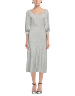 RYAN ROCHE Grigio Chiaro Vestito In Maglia -Dolce Vestire 15211354ci 14 r