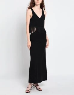 MET JEANS Nero Vestito Lungo -Dolce Vestire 15229781nx 14 r