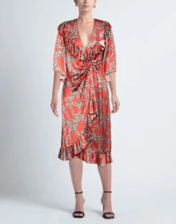 VETEMENTS Rosso Vestito Midi -Dolce Vestire 15250179uw 14 e