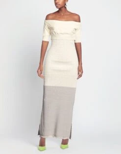 MM6 MAISON MARGIELA Avorio Vestito Midi -Dolce Vestire 15250633kn 14 e