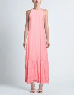 120% LINO Rosa Vestito Lungo -Dolce Vestire 15254372gq 14 r