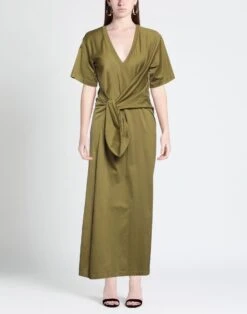 MAURO GRIFONI Verde Militare Vestito Lungo 5 MAURO GRIFONI Verde Militare Vestito Lungo -Dolce Vestire 15260241jb 14 r