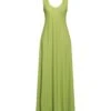 ARSENAL Verde Acido Vestito Lungo
