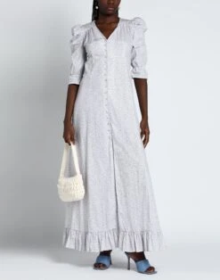 ALESSANDRA GALLO Bianco Vestito Lungo -Dolce Vestire 15262344ki 14 r