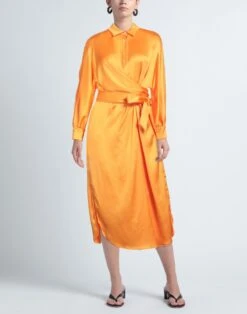 MSGM Arancione Vestito Midi -Dolce Vestire 15264792kr 14 e