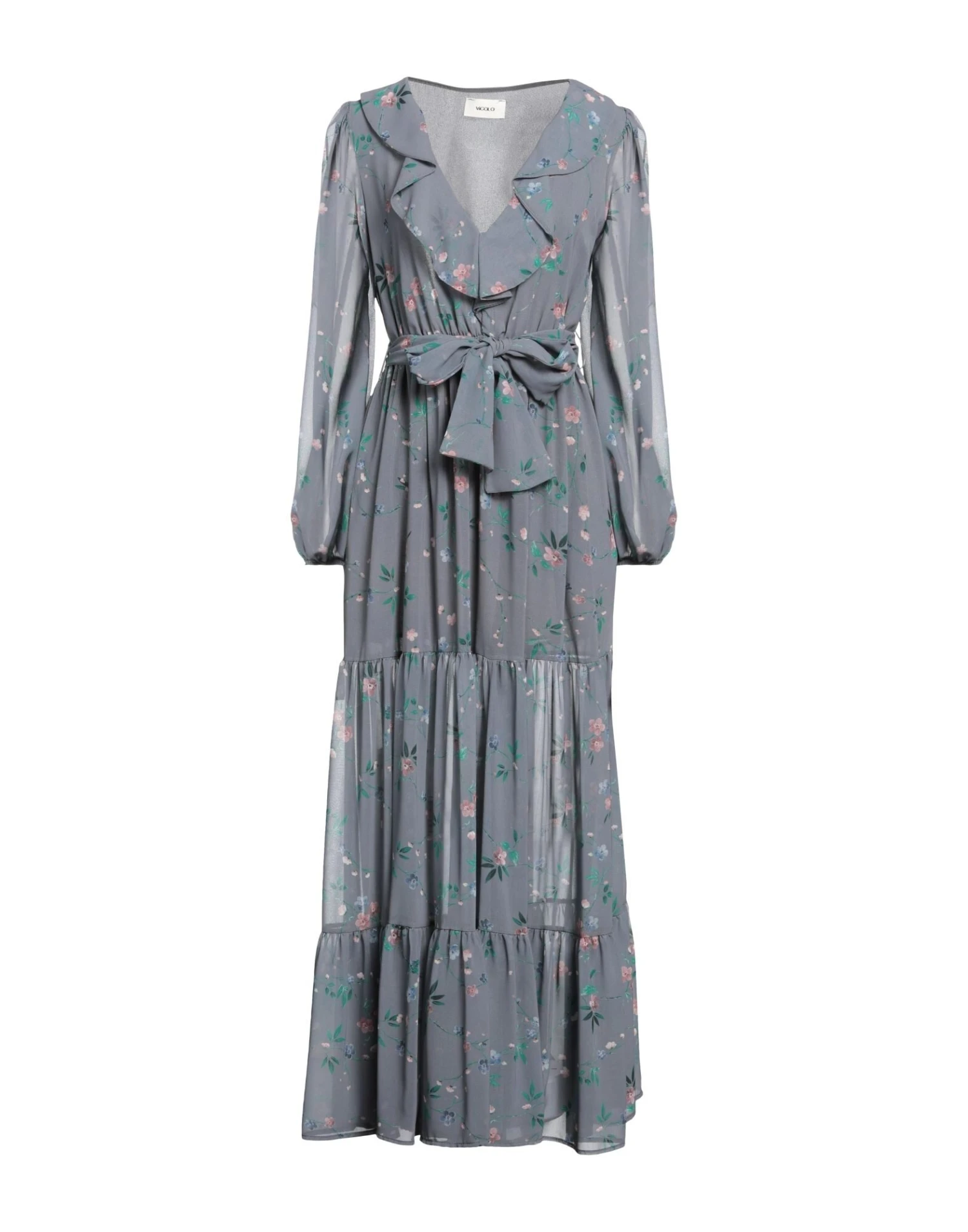 VICOLO Grigio Vestito Lungo 3 VICOLO Grigio Vestito Lungo