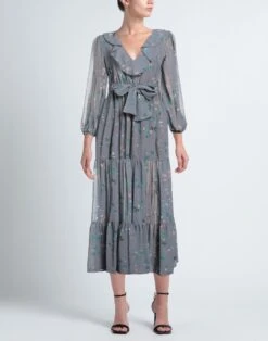 VICOLO Grigio Vestito Lungo 5 VICOLO Grigio Vestito Lungo -Dolce Vestire 15270220ct 14 r