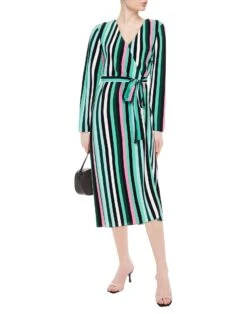 DIANE VON FURSTENBERG Verde Chiaro Vestito Midi -Dolce Vestire 15271240qt 14 r