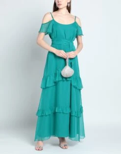 LE_RJTANGE® Verde Smeraldo Vestito Lungo -Dolce Vestire 15274031fm 14 r