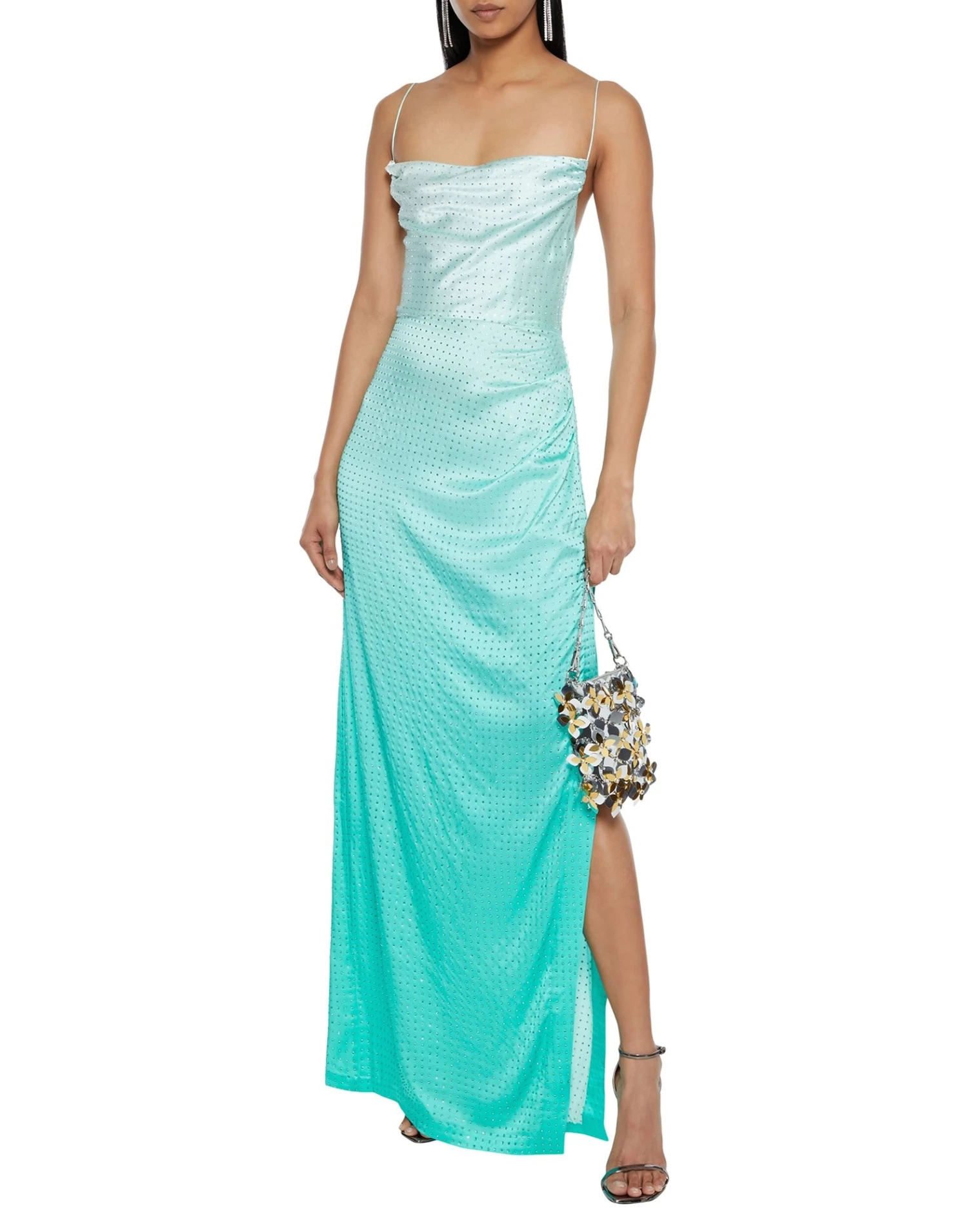 RETROFÊTE Turchese Vestito Elegante 4 RETROFÊTE Turchese Vestito Elegante - immagine 2