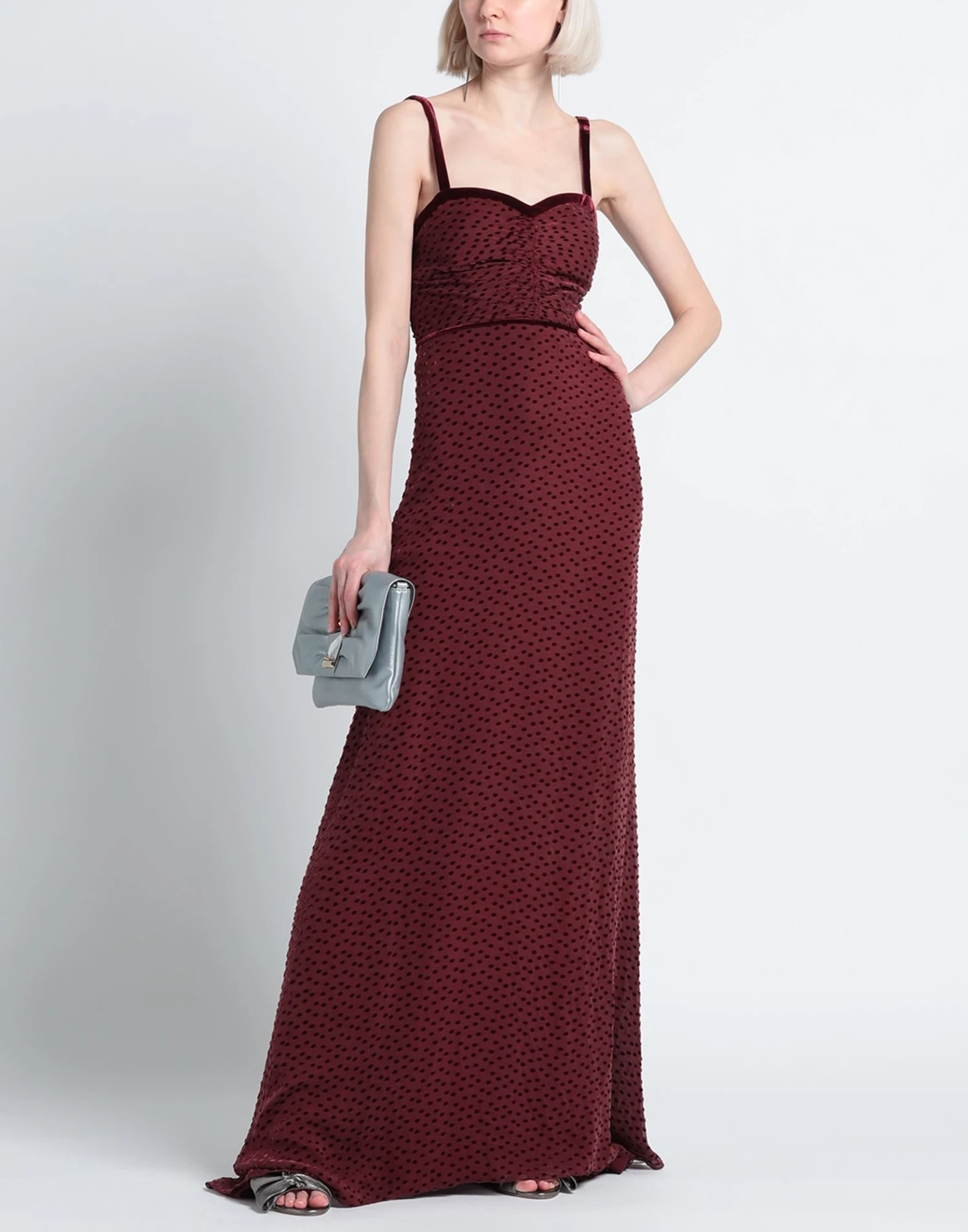 VALENTINO Bordeaux Vestito Elegante 4 VALENTINO Bordeaux Vestito Elegante - immagine 2