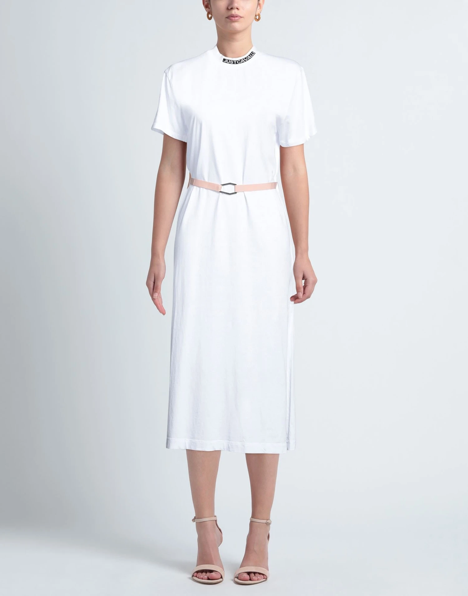 JUST CAVALLI Bianco Vestito Estivo 4 JUST CAVALLI Bianco Vestito Estivo - immagine 2