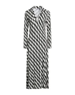 RIXO Avorio Vestito Midi