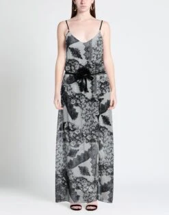 RINASCIMENTO Grigio Chiaro Vestito Lungo -Dolce Vestire 15288320hq 14 r