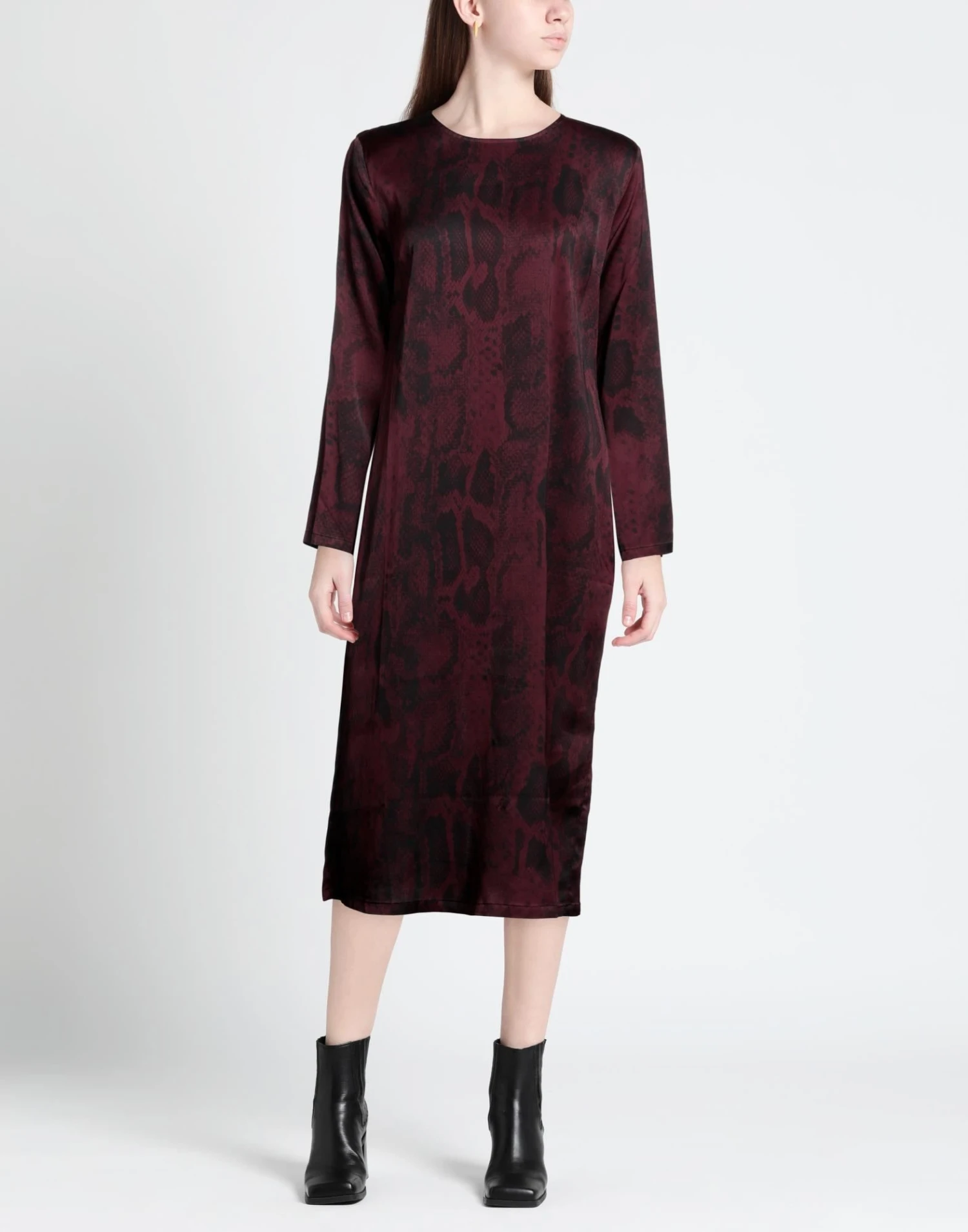 THE ANDAMANE Bordeaux Vestito Elegante 4 THE ANDAMANE Bordeaux Vestito Elegante - immagine 2