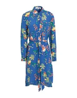 DIANE VON FURSTENBERG Blu Vestito Chemisier