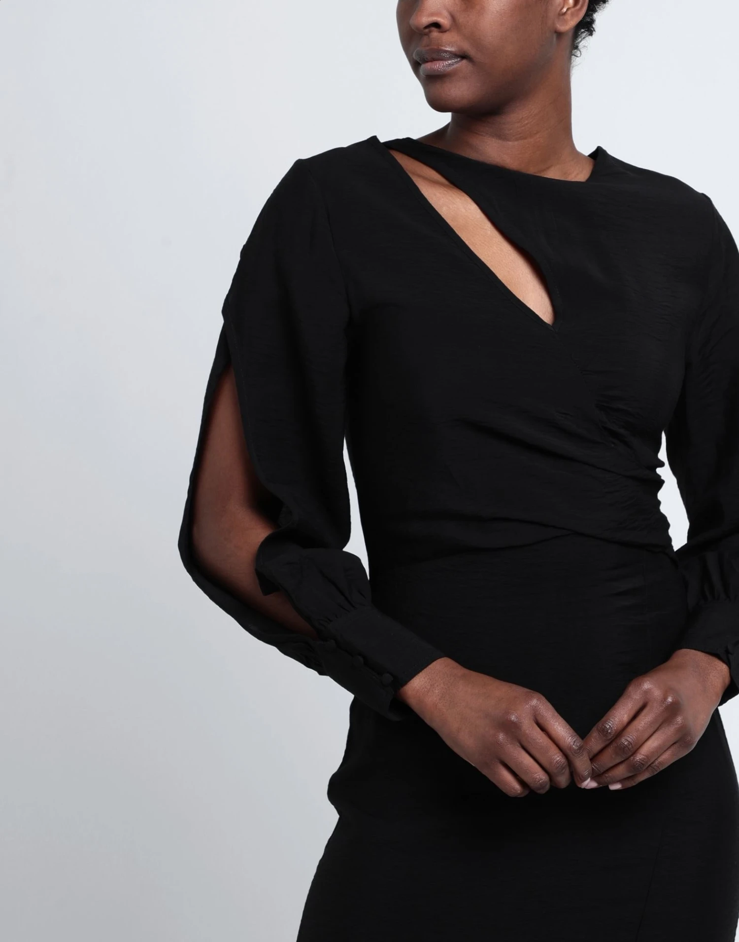 EDITED Nero Vestito Midi 4 EDITED Nero Vestito Midi - immagine 2