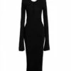 THE ATTICO Nero Vestito Midi -Dolce Vestire 15297677mo 14 f