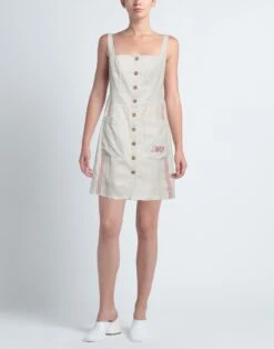 MARINE SERRE Avorio Vestito Midi -Dolce Vestire 15298425hq 14 r