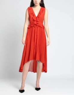 SELF PORTRAIT SELF-PORTRAIT Rosso Pomodoro Vestito Midi -Dolce Vestire 15299191og 14 r