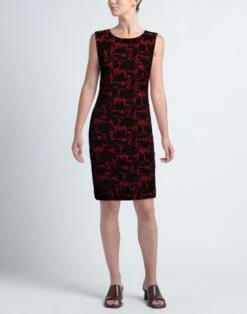 ALEXANDER MCQUEEN Rosso Vestito Midi -Dolce Vestire 15299328pm 14 e