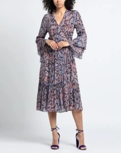 DIANE VON FURSTENBERG Blu Vestito Midi -Dolce Vestire 15300213jw 14 e