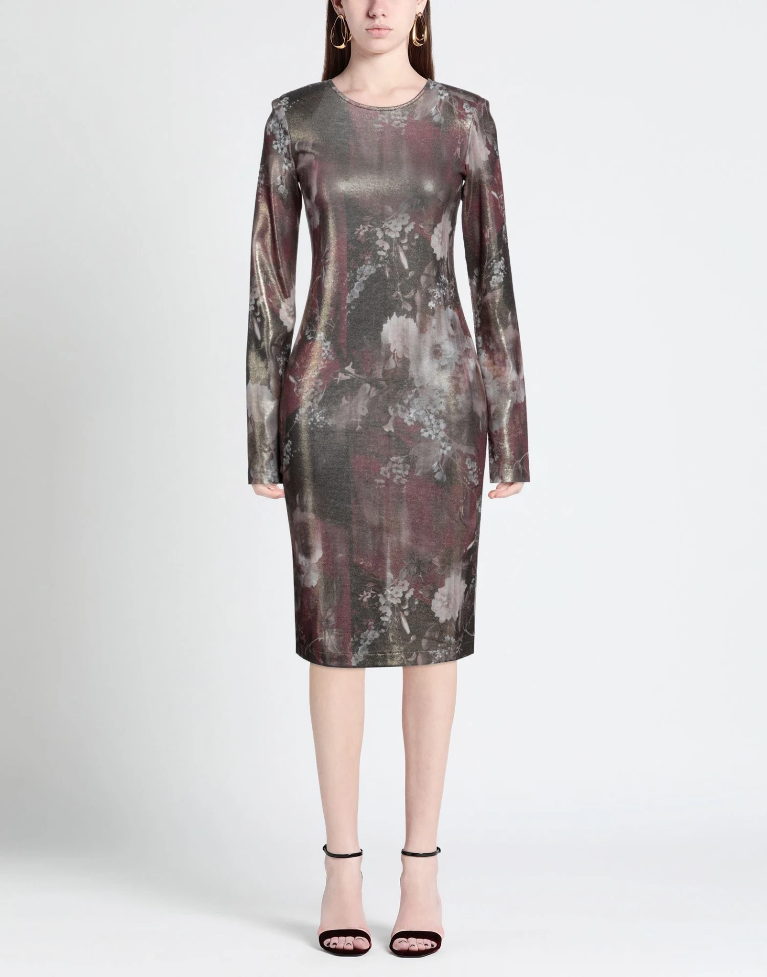 ANDAMANE Oro Vestito Midi 4 ANDAMANE Oro Vestito Midi - immagine 2