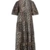 GANNI Beige Vestito Midi -Dolce Vestire 15301380ig 14 f