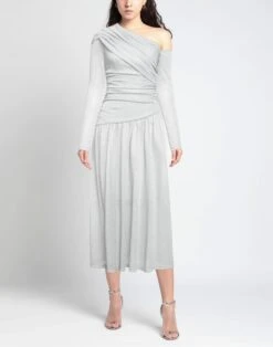 MSGM Grigio Chiaro Vestito Midi -Dolce Vestire 15301521ea 14 e