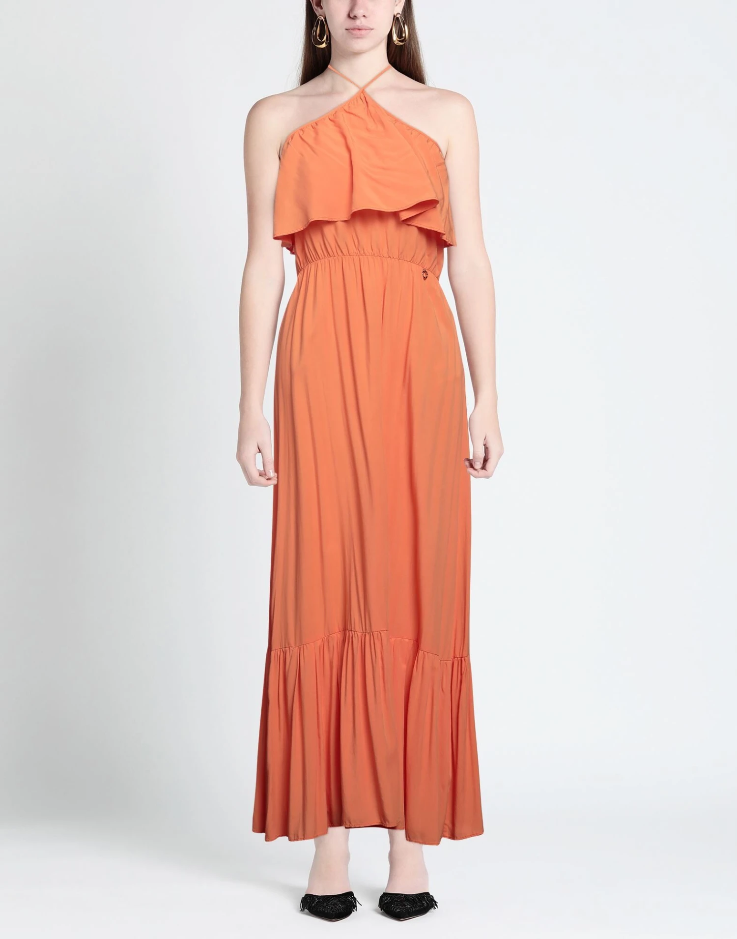 RELISH Arancione Vestito Lungo 4 RELISH Arancione Vestito Lungo - immagine 2