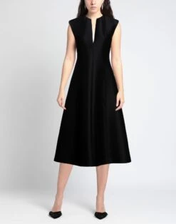 JIL SANDER Nero Vestito Midi -Dolce Vestire 15303435me 14 e