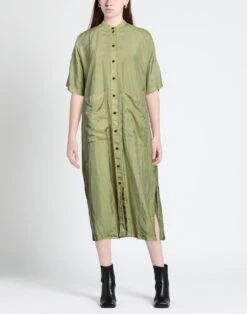 JIL SANDER Verde Militare Vestito Midi -Dolce Vestire 15303957hm 14 e