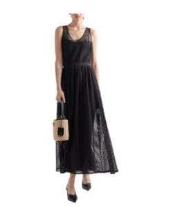 PRADA Nero Vestito Lungo -Dolce Vestire 15310225kj 14 e