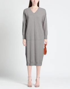 LORENA ANTONIAZZI Tortora Vestito In Maglia -Dolce Vestire 15311142if 14 r