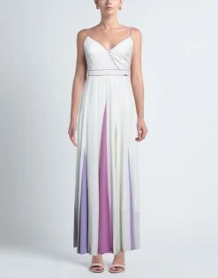 NUALY Bianco Vestito Lungo -Dolce Vestire 15319108mp 14 r