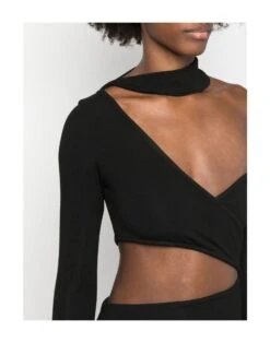 LAMA JOUNI Nero Vestito Lungo -Dolce Vestire 15335922ce 14 e